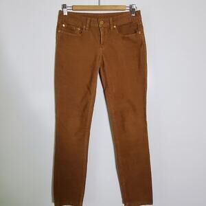 Tory Burch brown skinny corduroy pants in Good condition Size 27